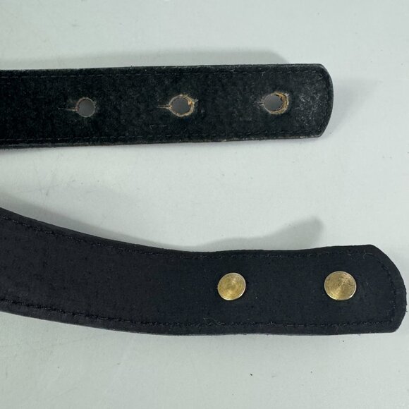 Patricia Green Details Genuine Black Leather & Gold Chains Belt, Women\'s Size M main image 10